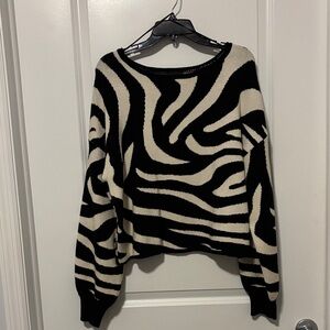 Zebra Print Women's Sweater